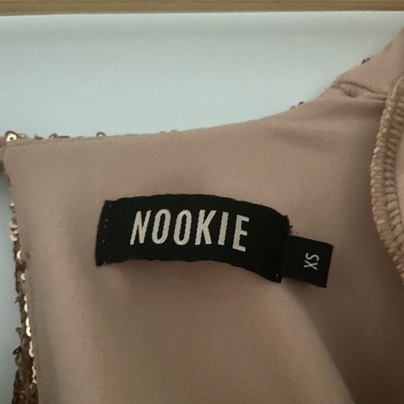 Nookie Veda Sequin Mini Dress Caramel - Picture 11 of 16